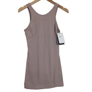Nike Bliss Training Dress With Shorts Women XS Mauve Athletic Tennis Pickleball